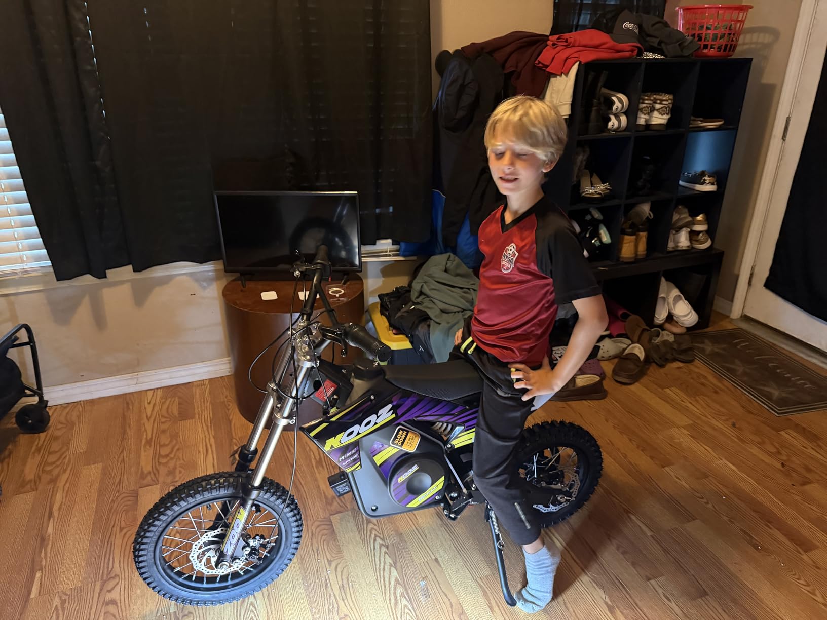 KOOZ HP112E 36V 1000W Electric Dirt Bike Electric Motorcycle for Kids,Green customer photo 1