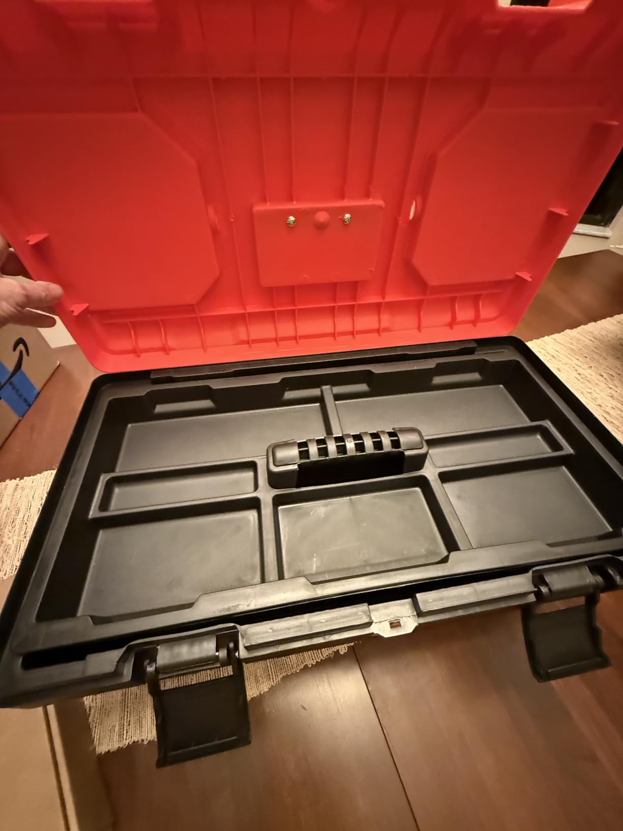 MAXPOWER Rolling Tool Box with Wheel, Lockable Deep Tool Box customer photo 1
