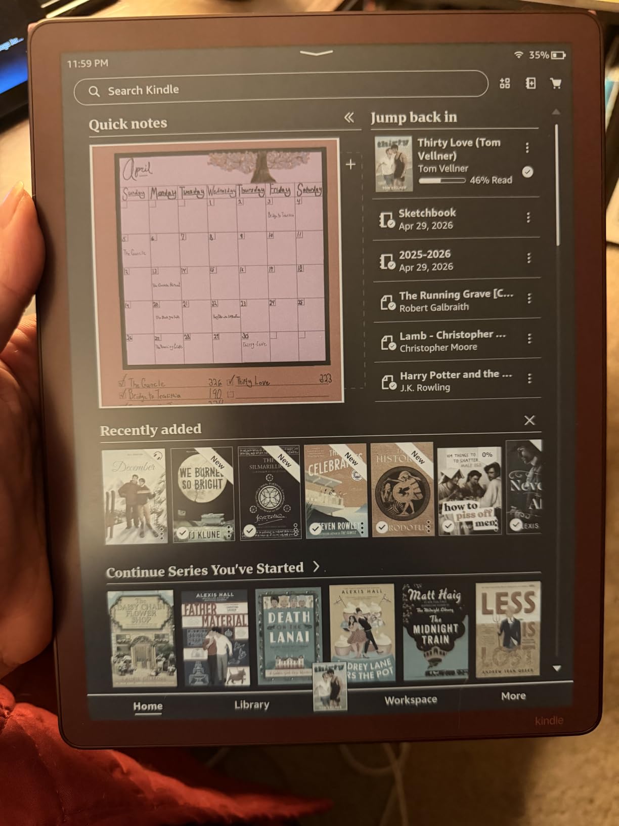 Amazon Kindle Scribe Colorsoft 64GB (newest model) — 11” paper-like color display with front light — One notebook to replace them all — Write in notebooks, docs, and books. Pen included - Graphite customer photo 1