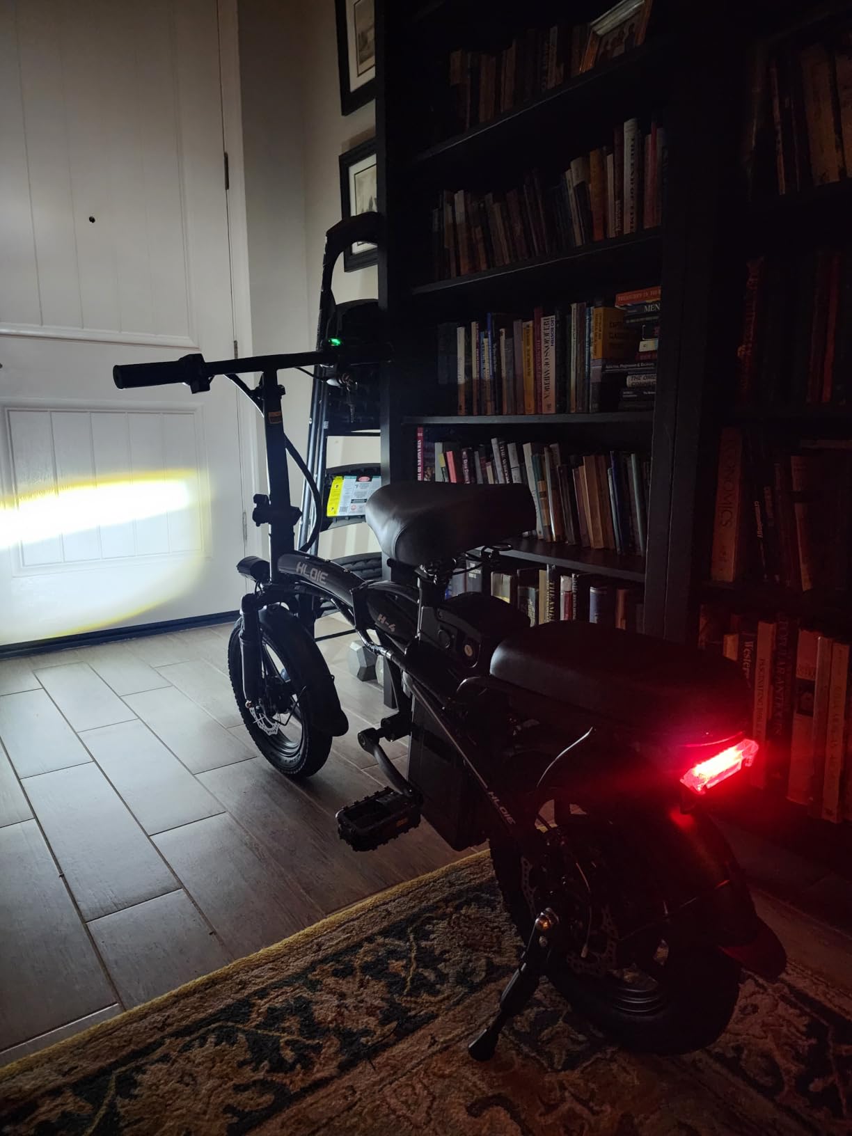 HLOIE Folding Electric Bike for Adults, Peak 750W Motor,20MPH Max Speed Foldable Electric Bicycles,14