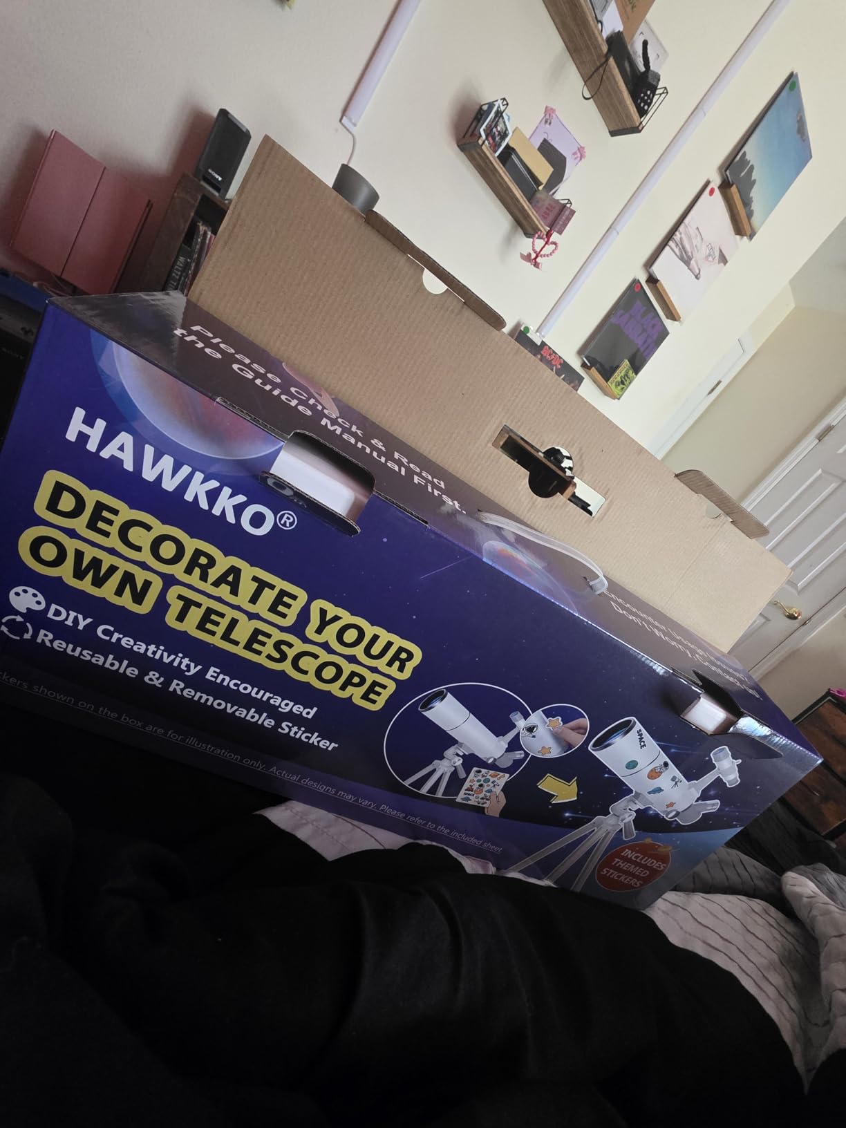 Hawkko 80mm Aperture 500mm Telescope for Kids 8-12 & Adults Beginners customer photo 1