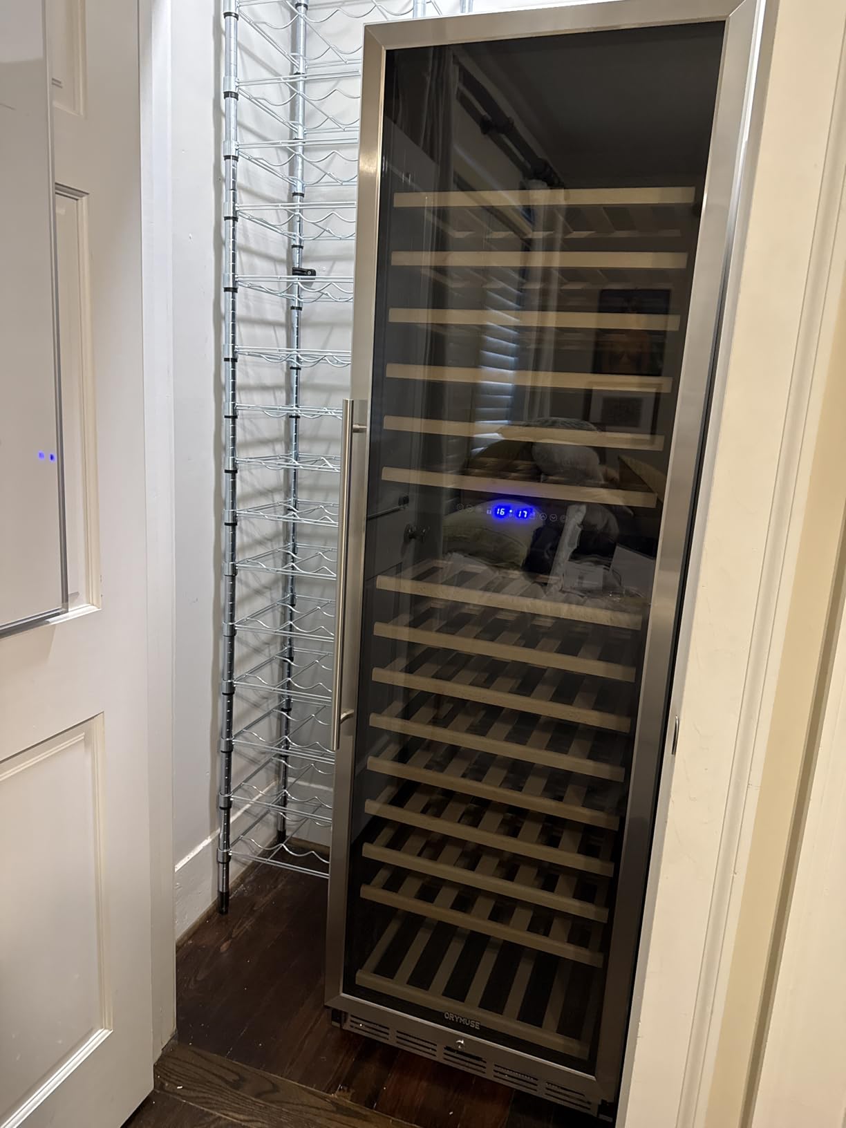 ORYMUSE 15 Inch Wine Cooler, 30 Bottle Dual Zone Under Counter Wine Fridge customer photo 1