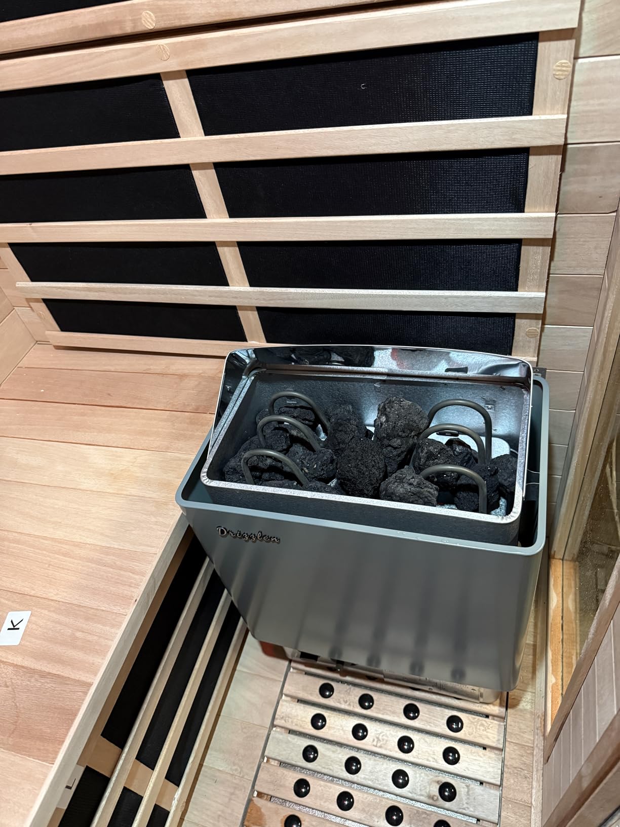 Drizzlen 2kW 110V Sauna Heater with Plug - Electric Sauna Heater, Plug and Play, Heats 100 cu. ft. in 30 Minutes customer photo 1