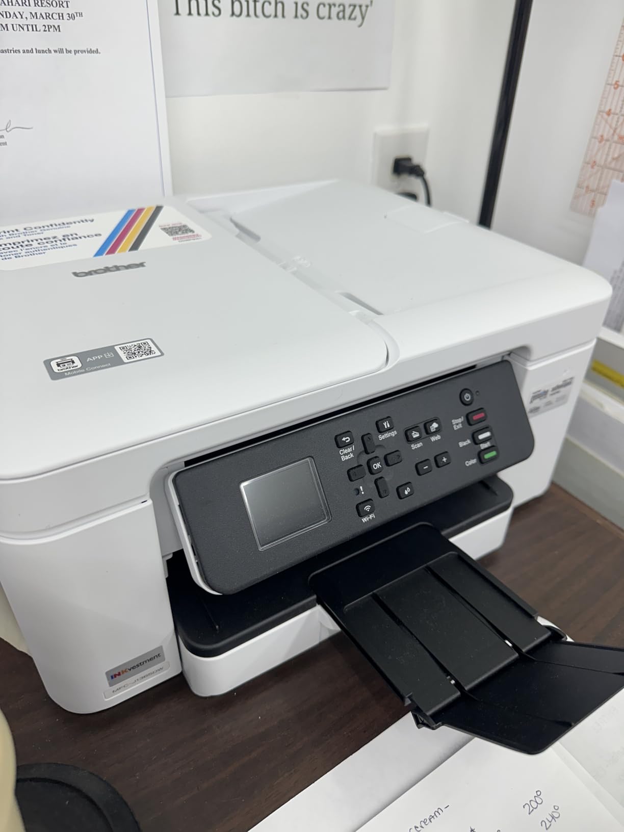 Brother INKvestment 1365 Wireless Color Inkjet All-in-One Printer with Automatic Duplex Printing and 1.8” Color Display | Includes Refresh Subscription Trial(1) (MFC-J1365DW) customer photo 1