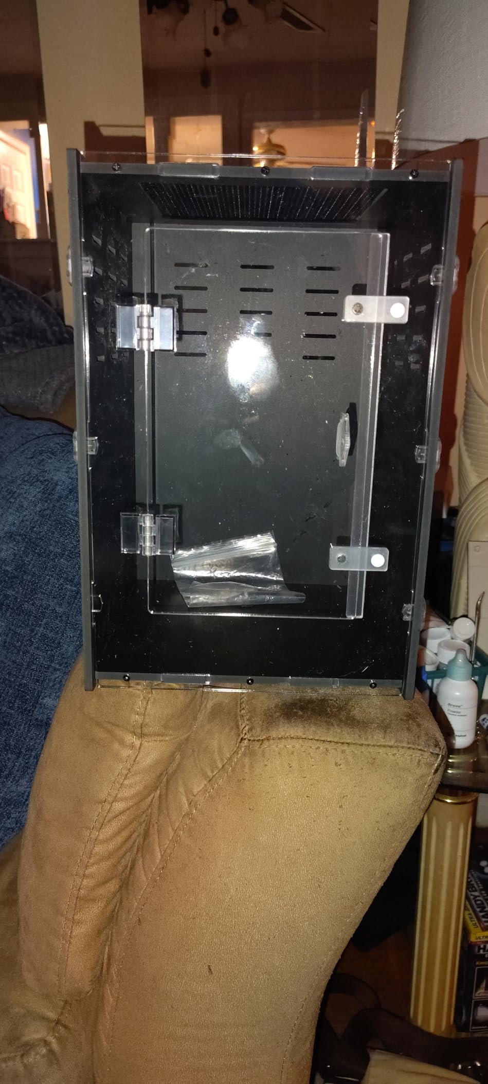 12x12x18 PVC Reptile Enclosure, Front Opening Tank for Reptiles customer photo 2
