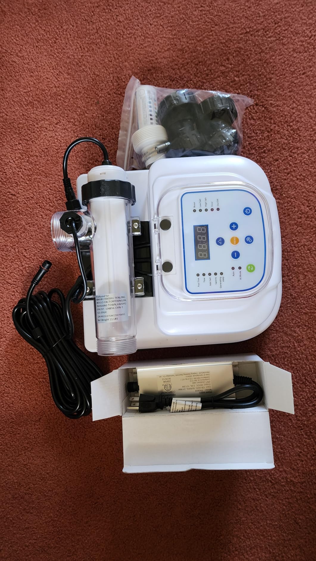 Saltwater Chlorinator System for Above Ground Pools up to 15,000 Gallons customer photo 1