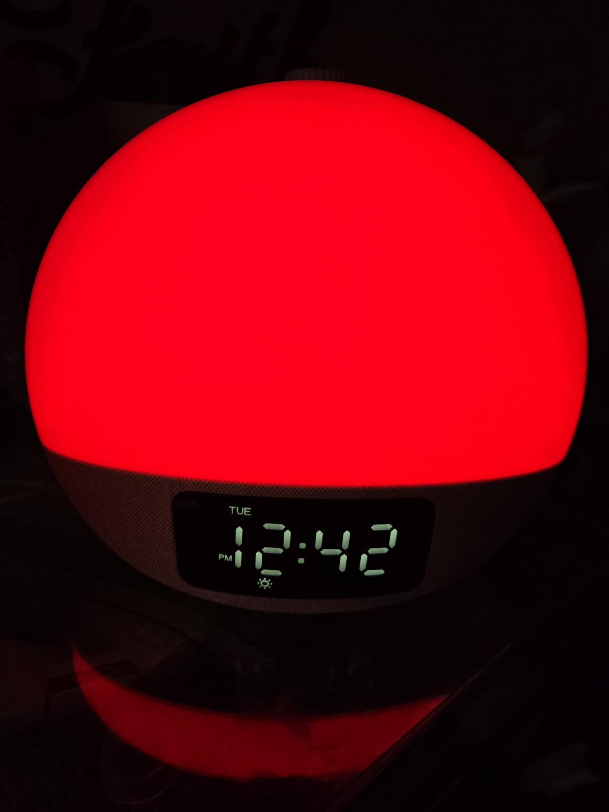 Geuuap Sunrise Alarm Clock White Noise Machine with Bluetooth Speaker,Khaki customer photo 1