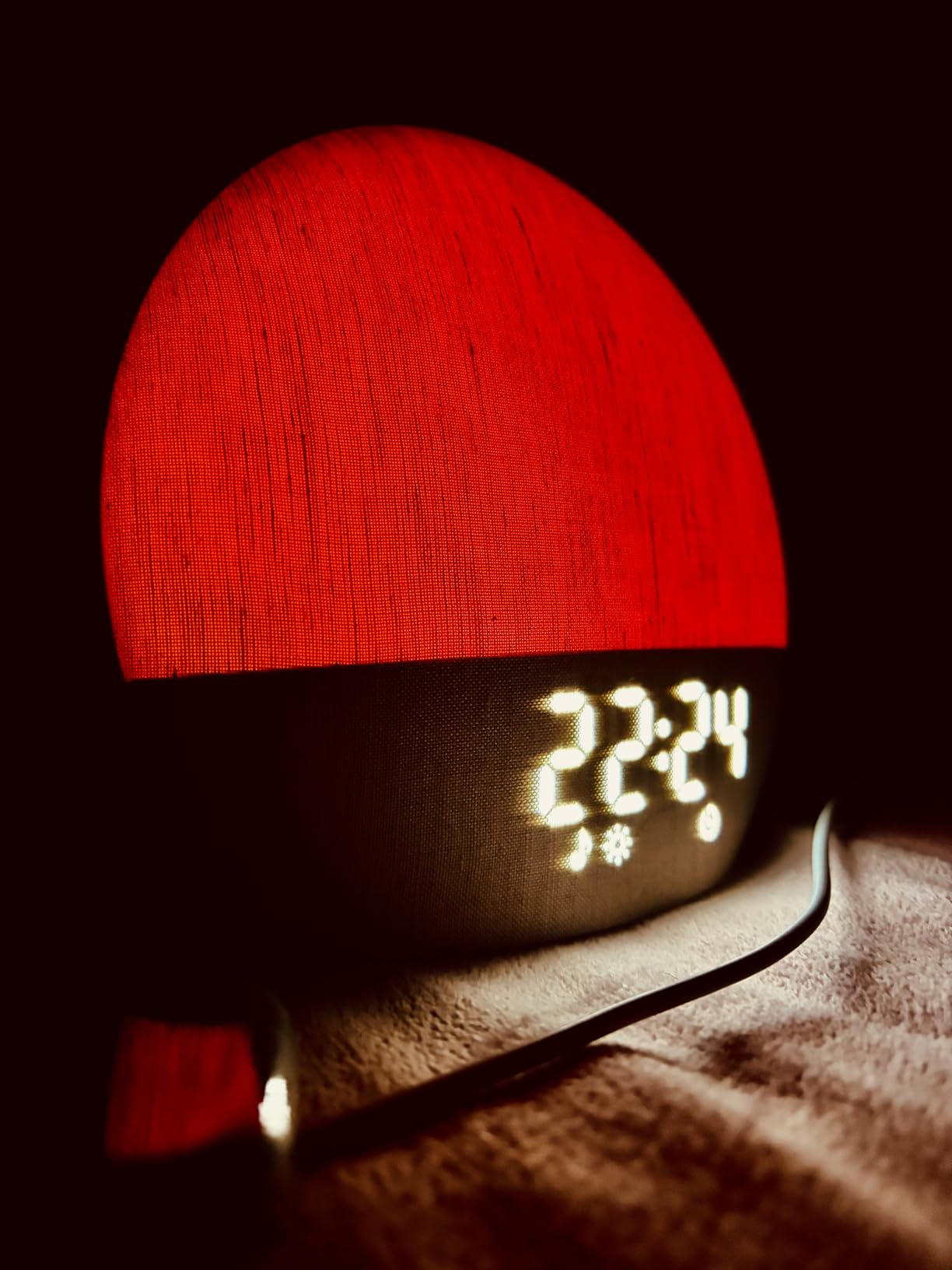 Geuuap Sunrise Alarm Clock White Noise Machine with Bluetooth Speaker,Khaki customer photo 2