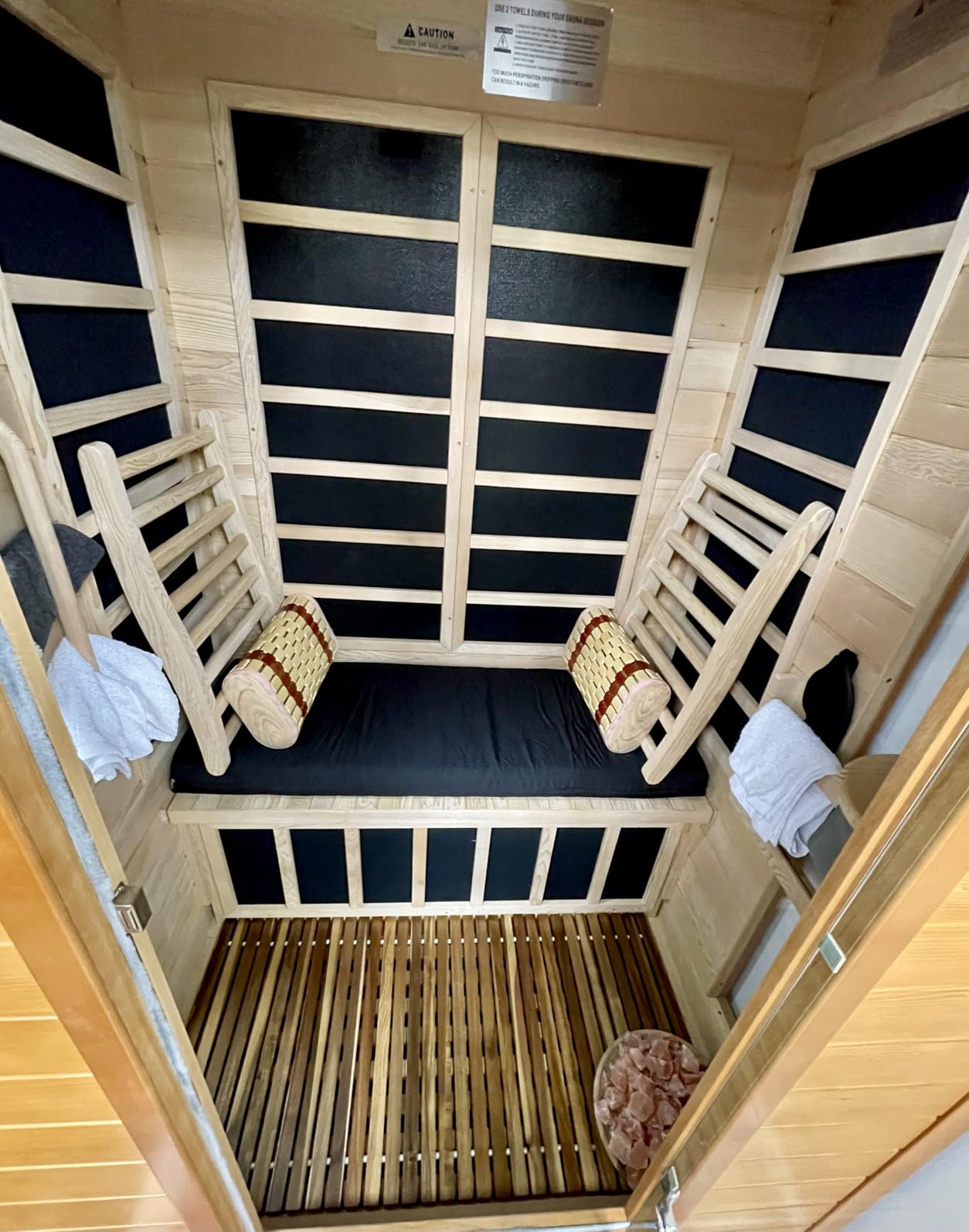 DYNAMIC SAUNAS Elite 1-Person Infrared Sauna with Red Light Therapy customer photo 2