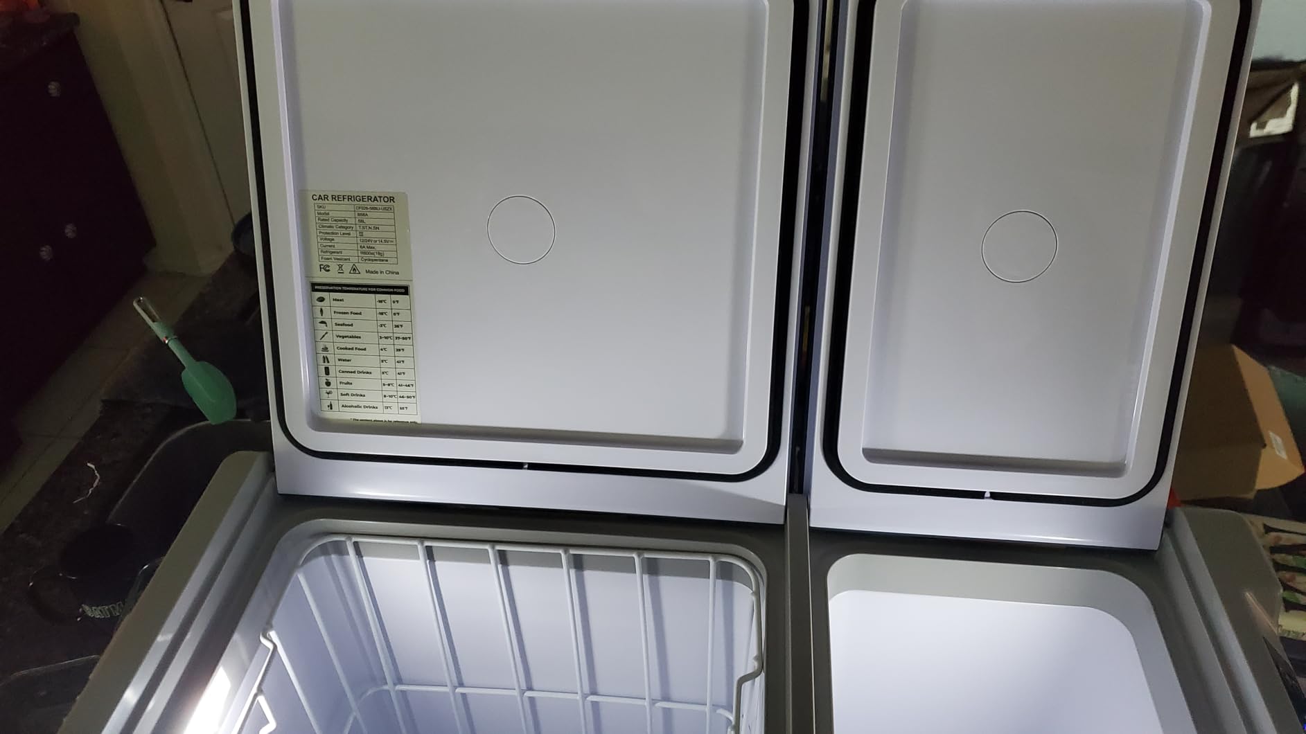 Feelfunn 12 Volt Refrigerator Car Fridge 40QT Dual Zone Electric Cooler customer photo 1