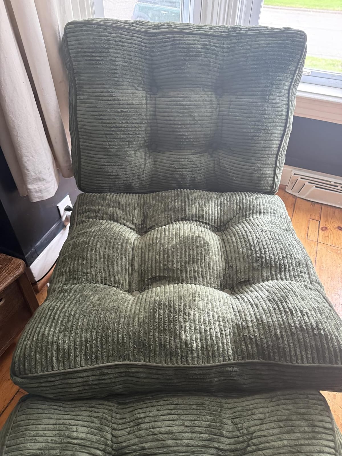 MAXYOYO Accent Chair with Ottoman, Lounge Chair with Adjustable Backrest customer photo 2