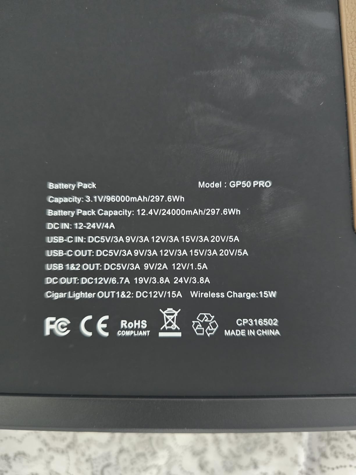EASYLONGER CPAP Battery Backup ES960, 297.6Wh LiFePO4 Battery Pack customer photo 2