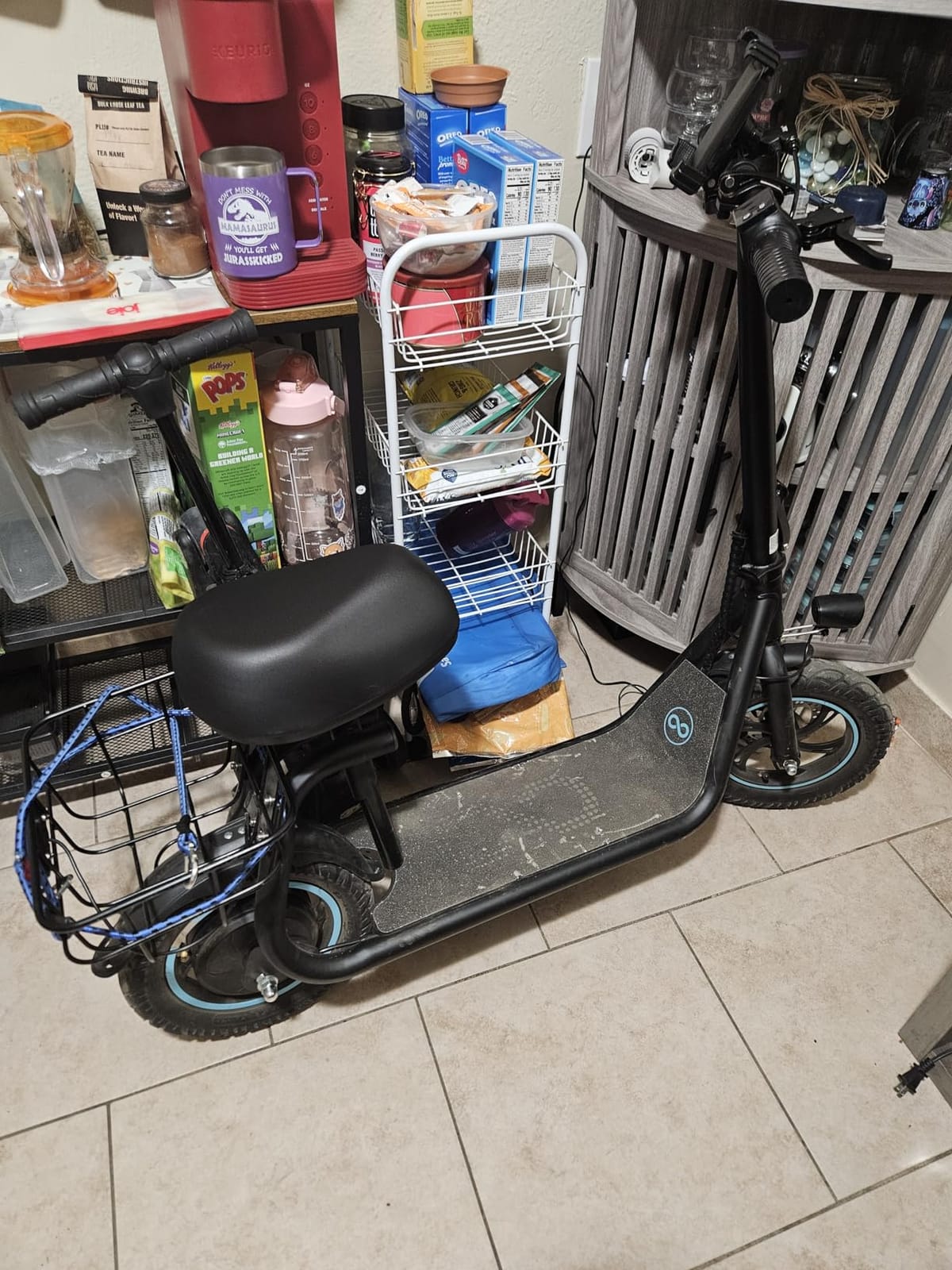 AWWSCOOTER Electric Scooter with Seat & Basket for Adults 20Mile Range customer photo 1