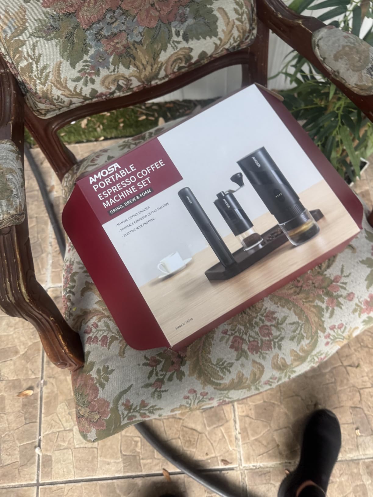 All in 1 Portable Electric Espresso Machine & Coffee Grinder & Milk Frother customer photo 2