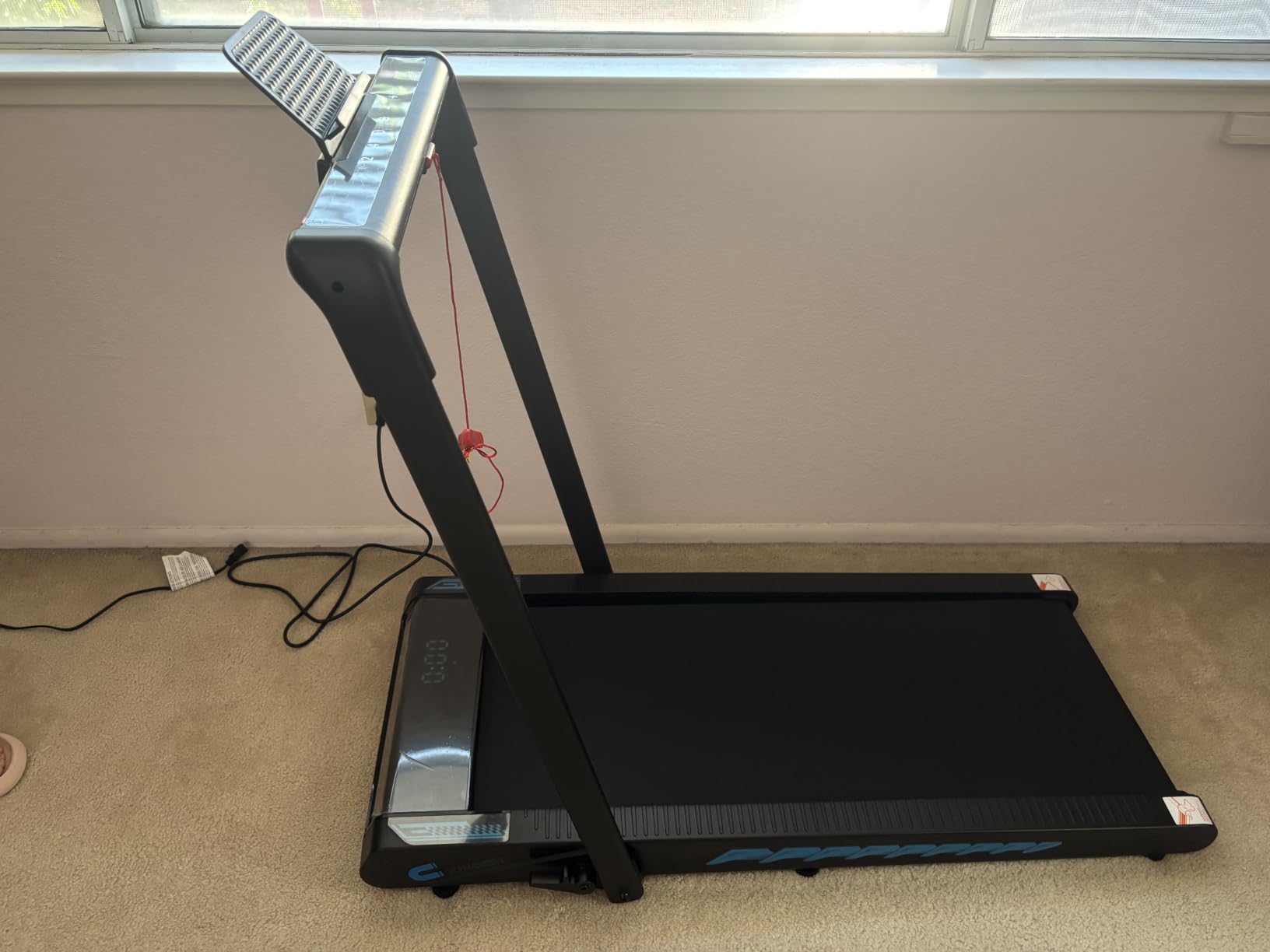 Treadmill with Speaker, 6-in-1 7.5MPH Foldable Treadmill for Home with App Compatible, Walking Pad with 10% Incline, LED Display, 3.0HP Brushless Drive, 350 LB Weight Capacity, 12 HIIT Programs customer photo 1