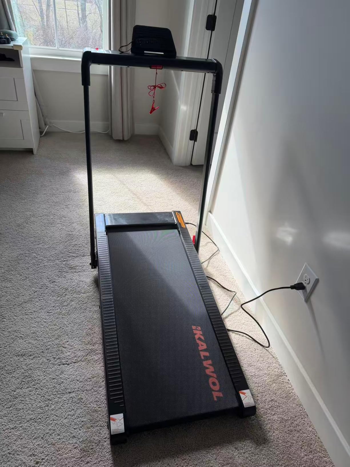 Treadmill with Speaker, 6-in-1 7.5MPH Foldable Treadmill for Home with App Compatible, Walking Pad with 10% Incline, LED Display, 3.0HP Brushless Drive, 350 LB Weight Capacity, 12 HIIT Programs customer photo 2