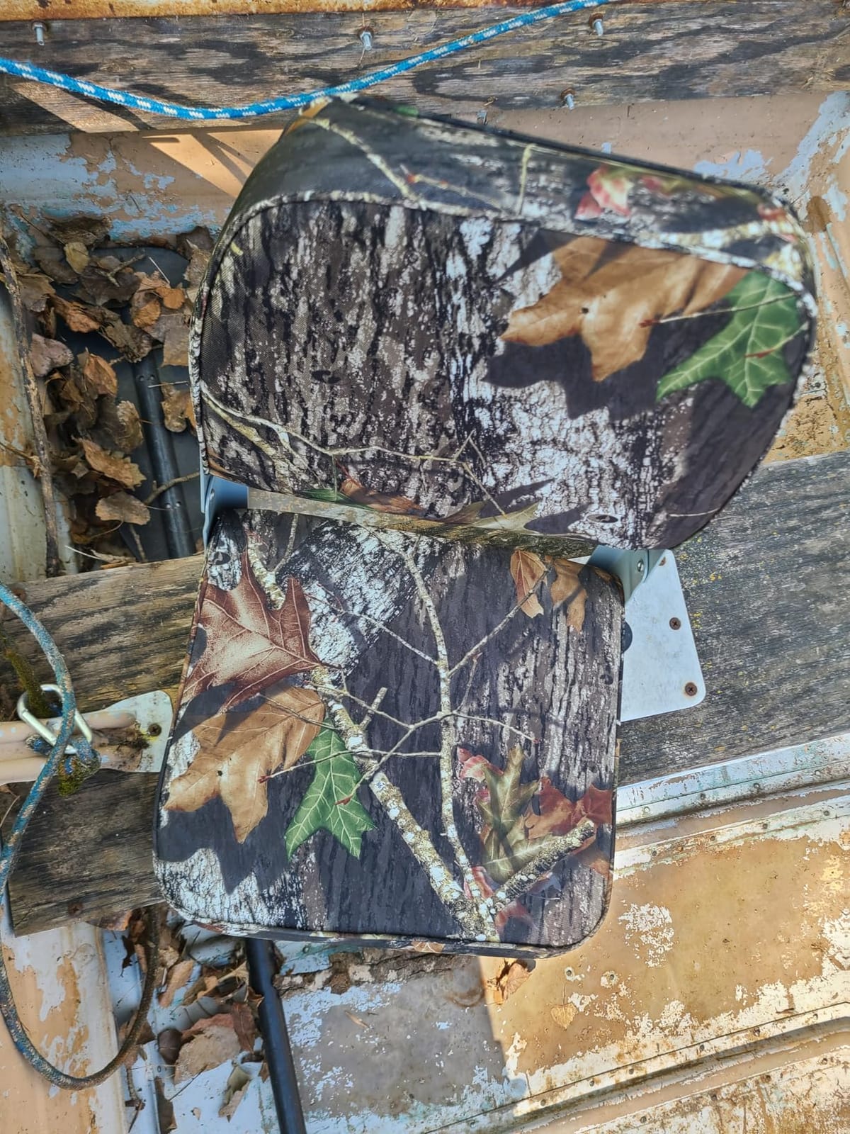 ERGOSEAT Folding 2 Pack Boat Seats Padded Camo Fishing Boat Chair Bass Jon customer photo 2