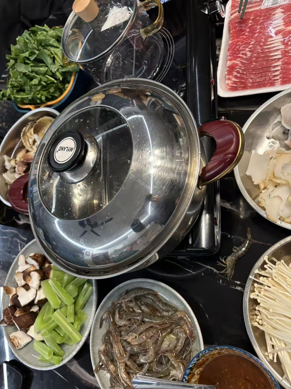 Infrared Double Burner Electric Cooktop, 1800W Portable Electric Stove, 2 Burner Countertop Cooktop for Dorm, Works with Most Cookware customer photo 2