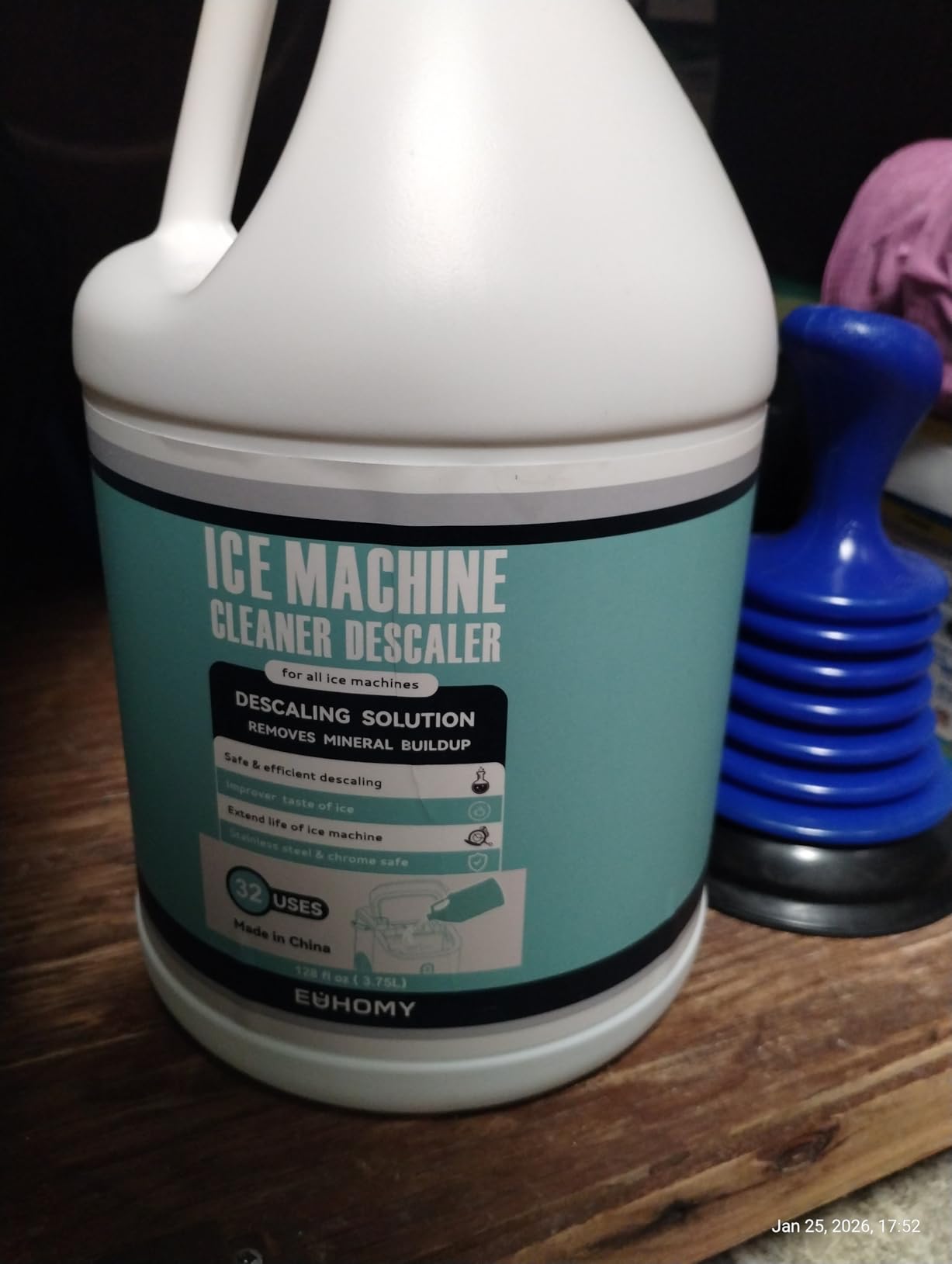 EUHOMY Nugget Ice Maker Countertop with Handle, 38lbs Daily Sonic Ice customer photo 2