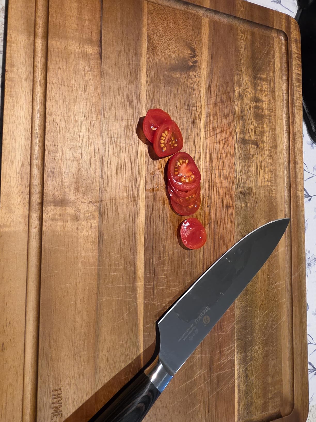 imarku Japanese High Carbon Stainless Steel Knife Set with Block, Precision-Forged Gyutou Kitchen Knives with Built-in Sharpener, Ultra-Sharp 10–15° Edge, Ergonomic Non-Slip Handle, Dishwasher Safe customer photo 2