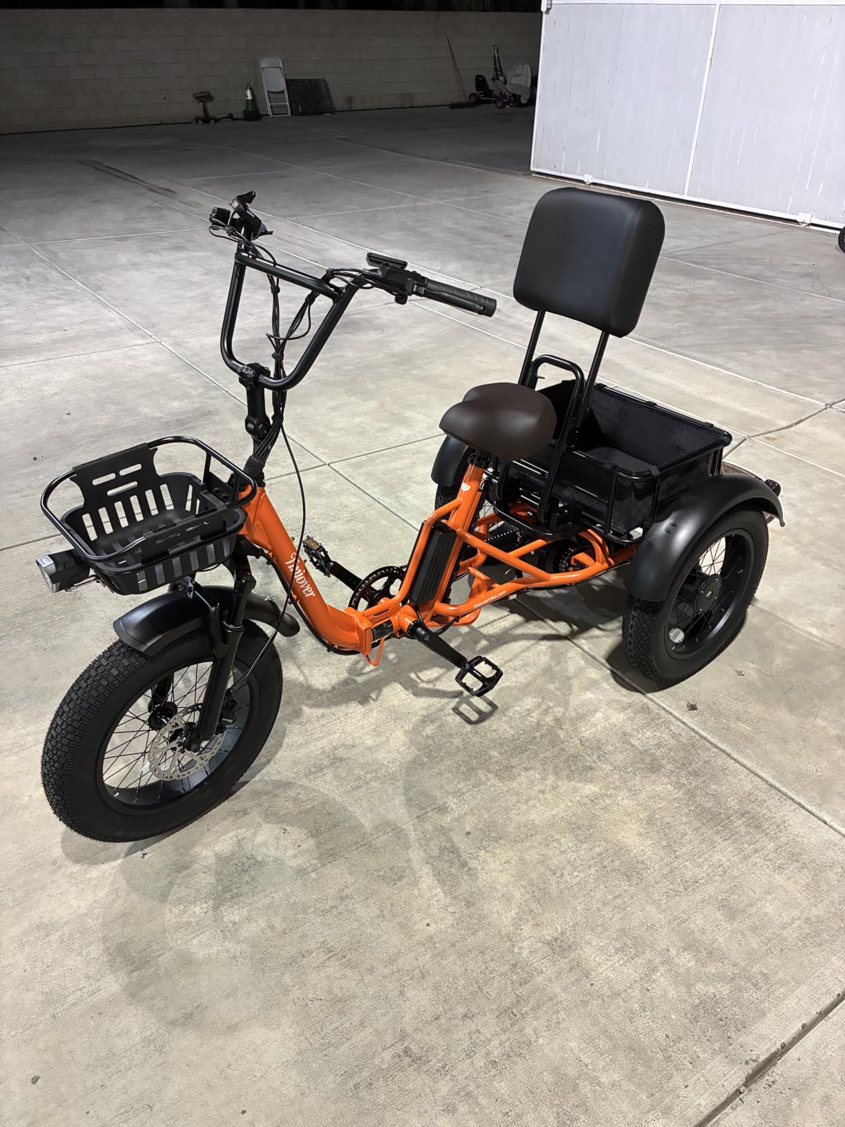 Folding Electric Tricycle for Adults 2 Seater, 20MPH 100 Miles 4