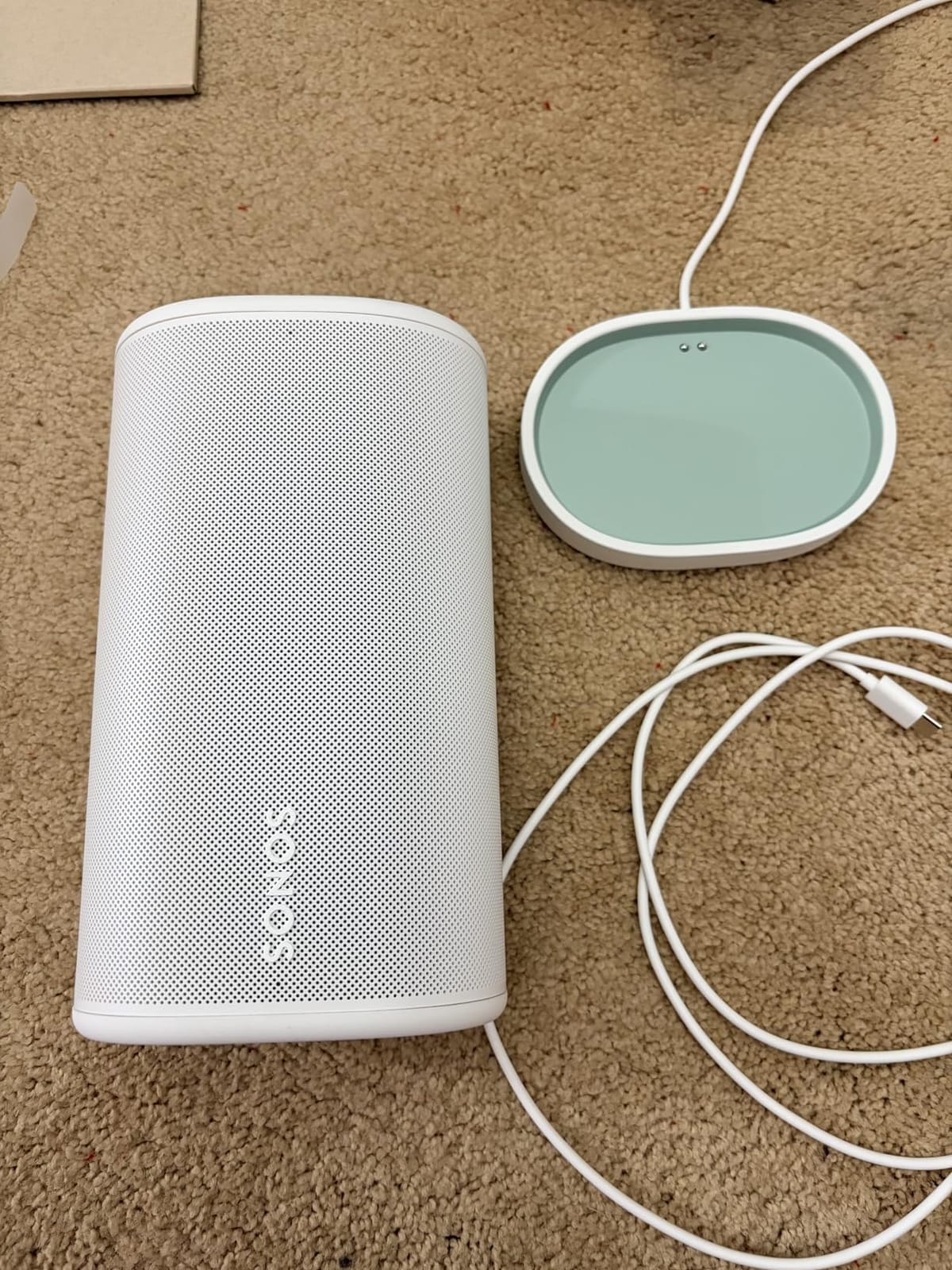 Sonos Play Portable WiFi and Bluetooth Speaker - White customer photo 2
