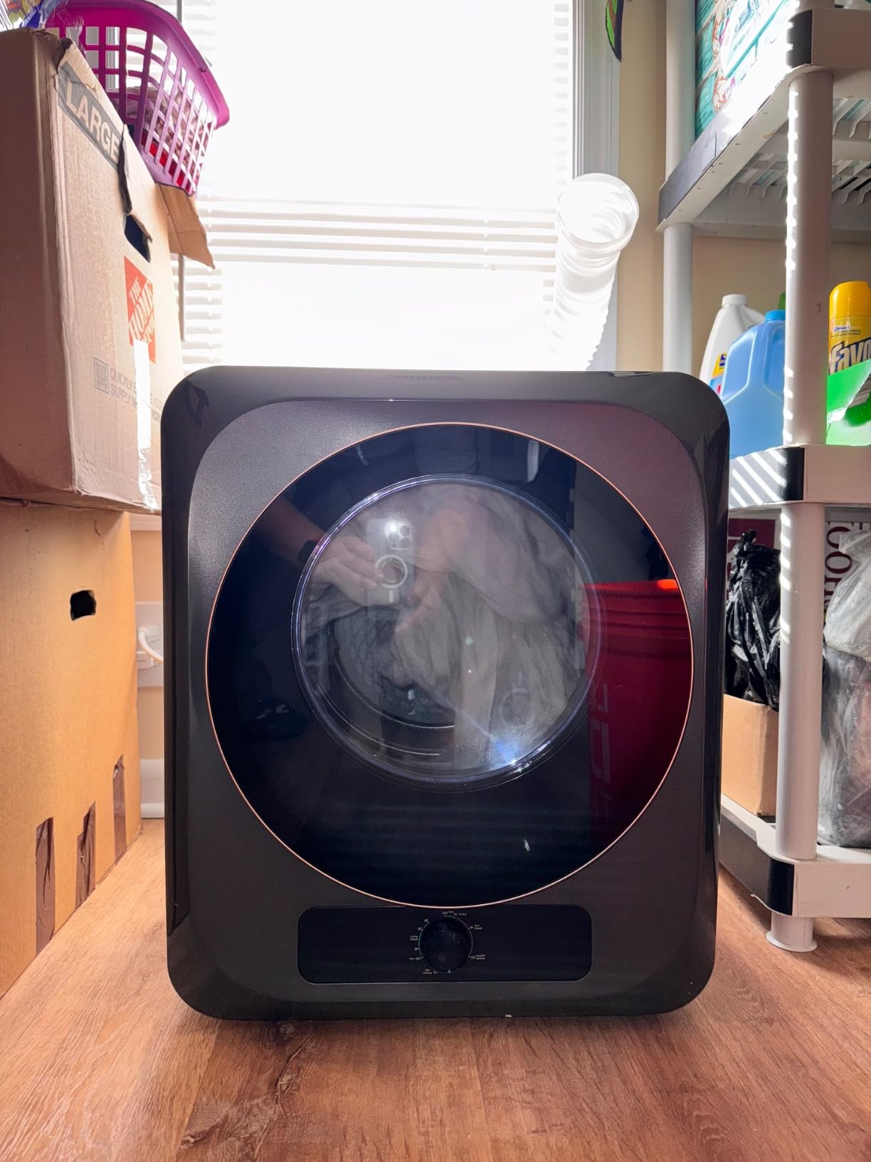 VCJ 3.6 cu.ft Portable Dryer, 1400W Electric Clothes Dryer with 12 Drying Modes & LED Control Panel, Front Load Compact Dryer for Home, Apartment, Dorms customer photo 2