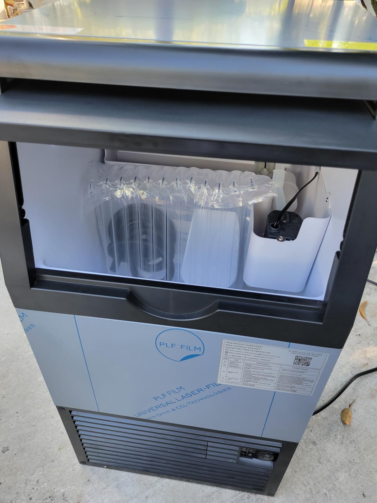 Mojgar Commercial Ice Maker Machine, 100lbs/24H with 18-33lbs Ice Storage customer photo 1