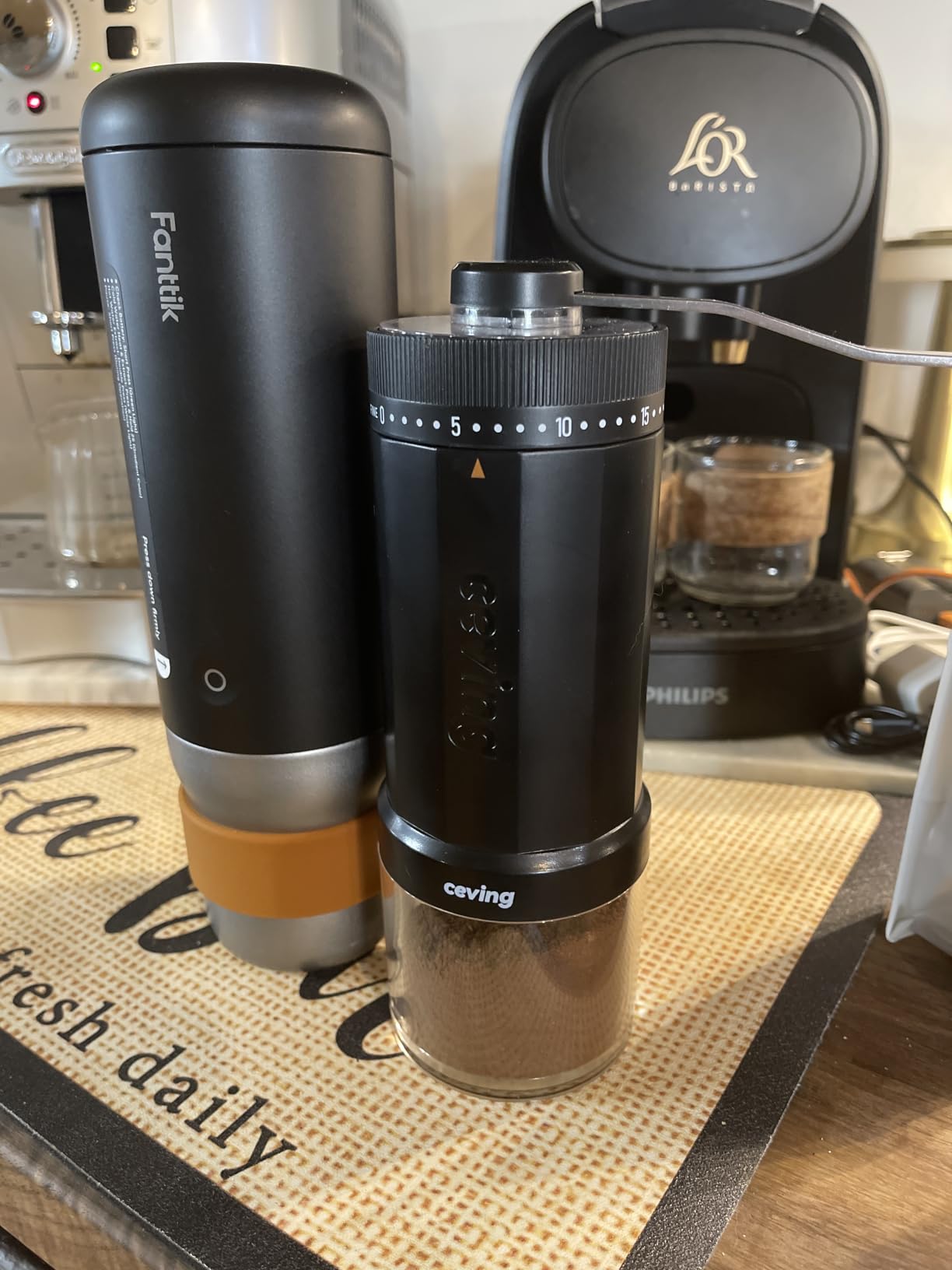 Fanttik Cafein 11 Portable Espresso Maker, 20 Bar Coffee machine with USB-C customer photo 1