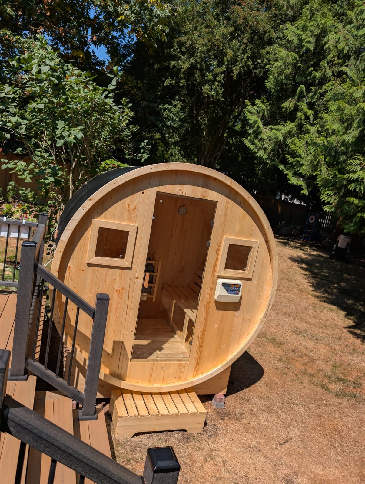 Outdoor Traditional Barrel Sauna customer photo 2