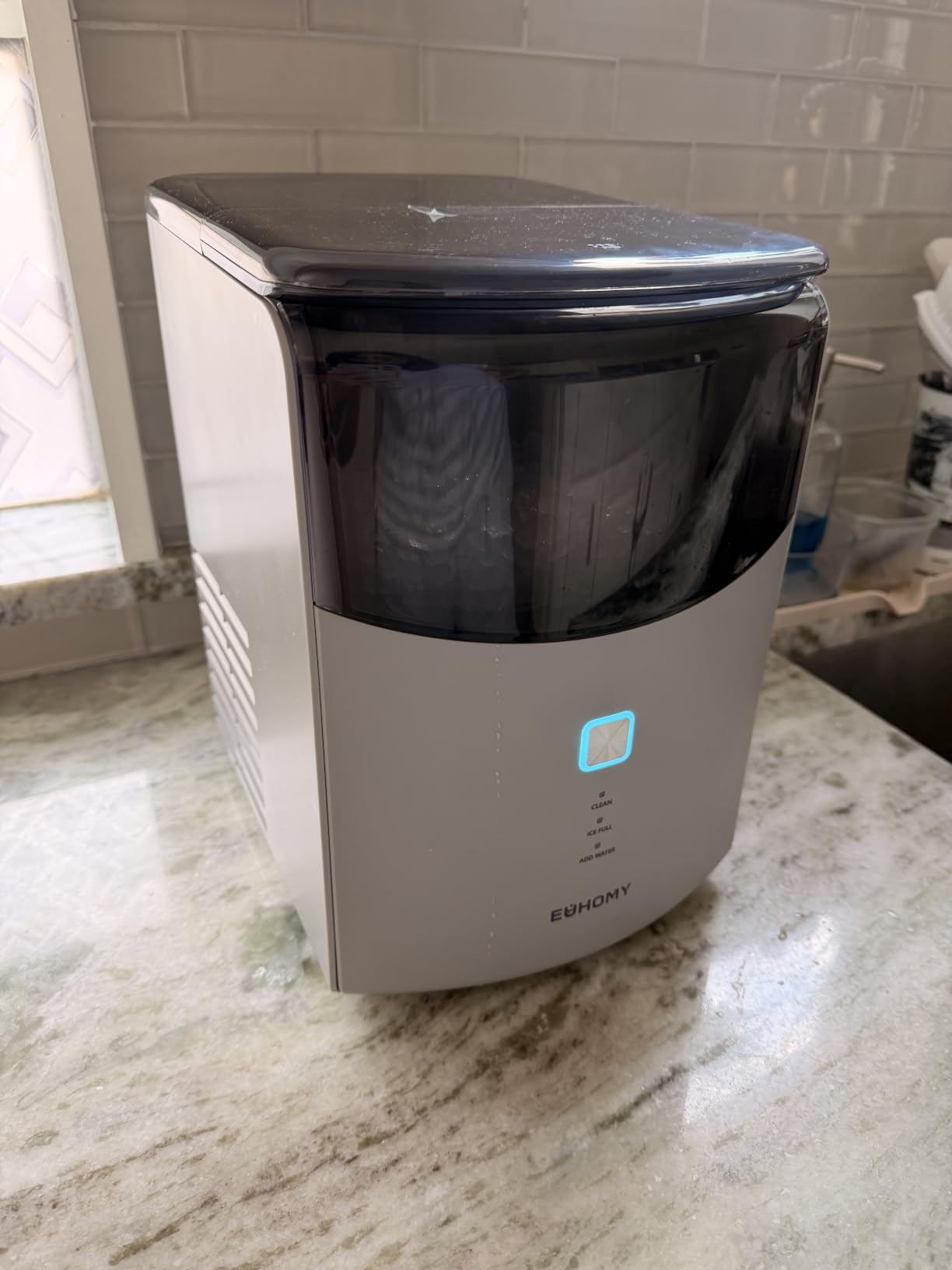 Euhomy Countertop Nugget Ice Maker, 35lbs Daily Sonic Crushed Ice Machine customer photo 2