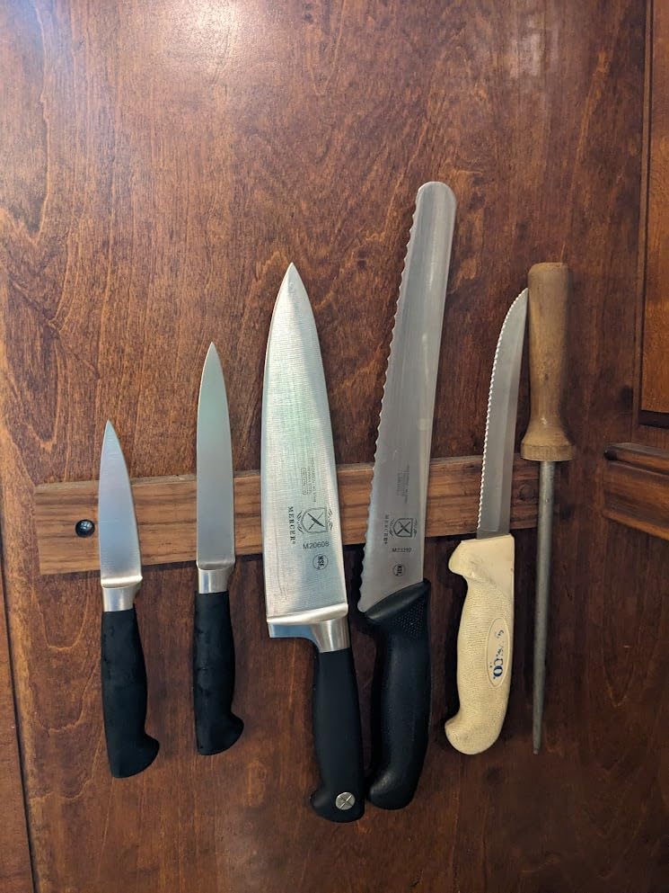 KEEMAKE Magnetic Kitchen Knife Block Holder with Acrylic Shield customer photo 2