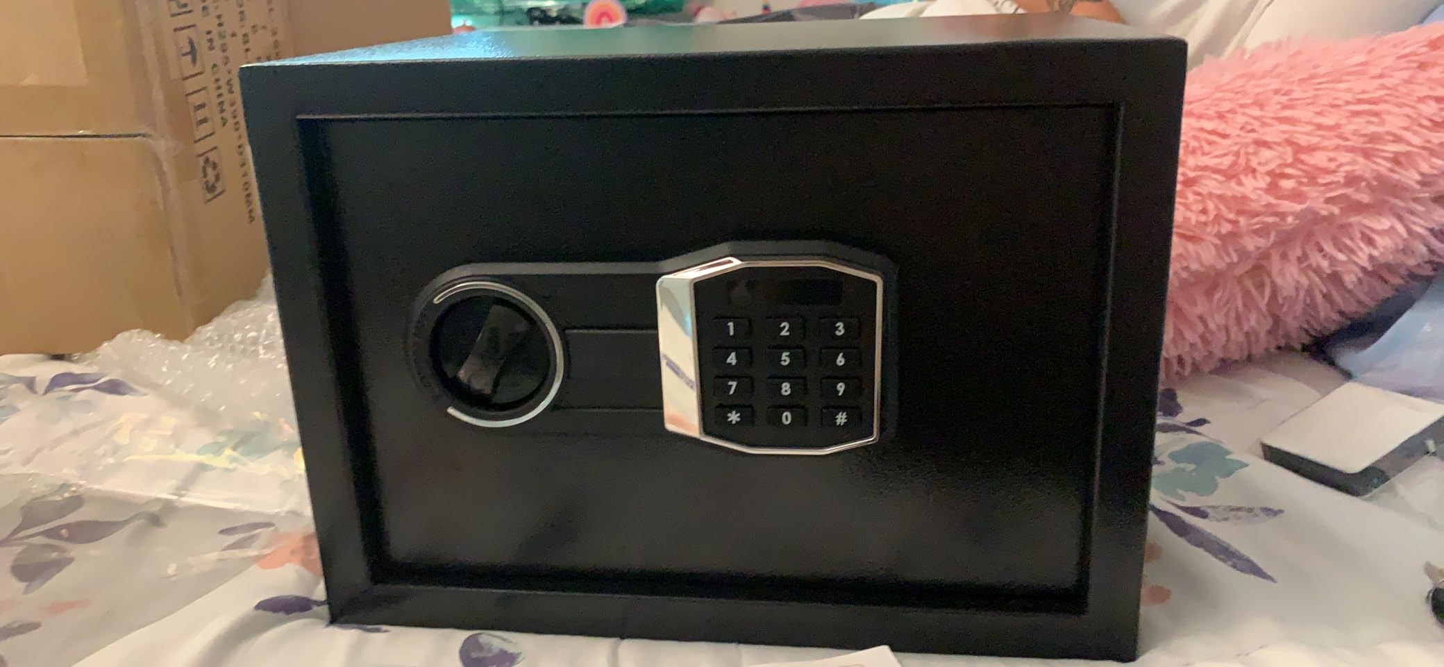 1800°F/ 35 Min Small Fireproof Safe, 15.25 Lbs Heavy Duty Safe Box customer photo 1
