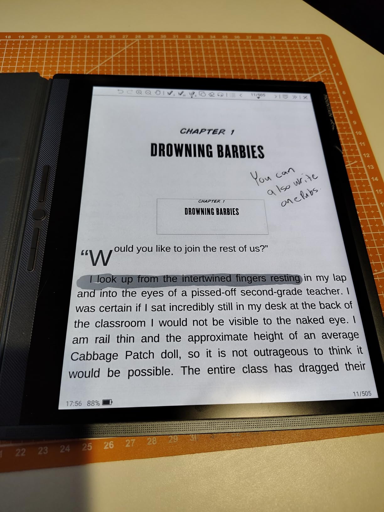 Penstar eNote Pro B/W E-Ink Digital Notebook with Pen, 10.3” AI Note-Taking Paper Tablet, 8192 Levels Pressure, 128GB Storage, 6500mAh Battery, Ereader with Pen and Leather Folio Cover Buddle customer photo 1