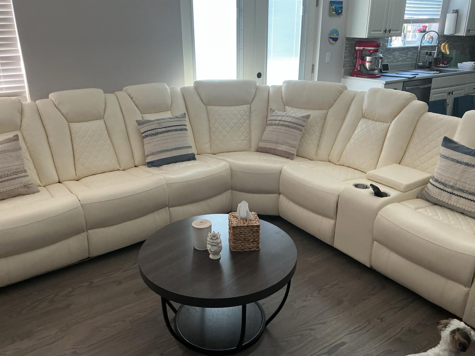 Power Reclining Sectional Sofa with Speakers & USB Charging Port customer photo 1