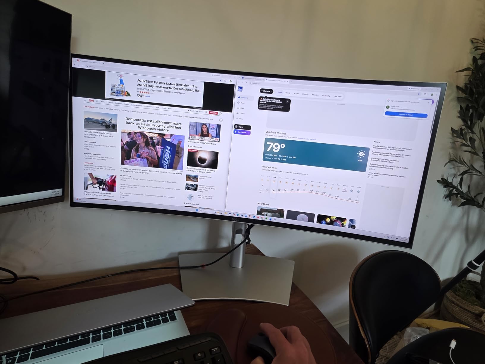Dell UltraSharp 34 Curved Thunderbolt Hub Monitor - U3426WER customer photo 1