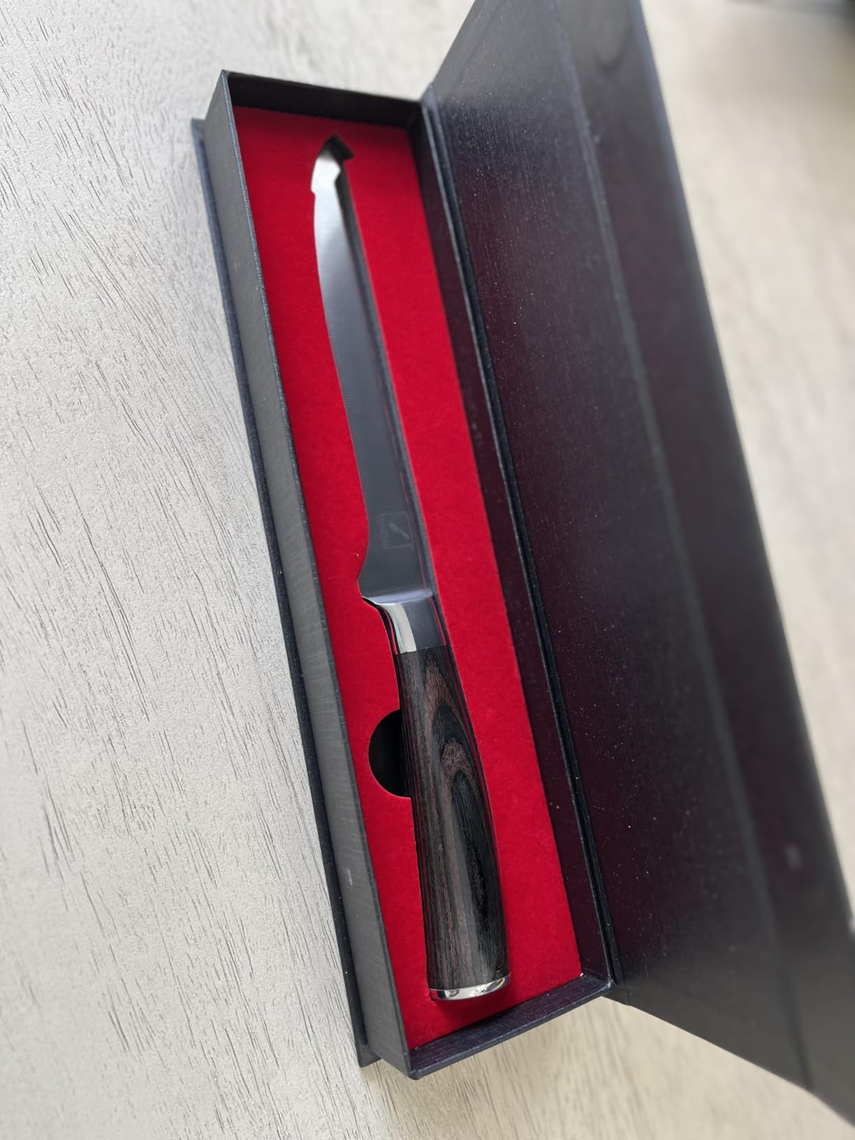 imarku Santoku Knife 5 Inch, Ultra Sharp Chef Knife with Pakkawood Handle customer photo 2