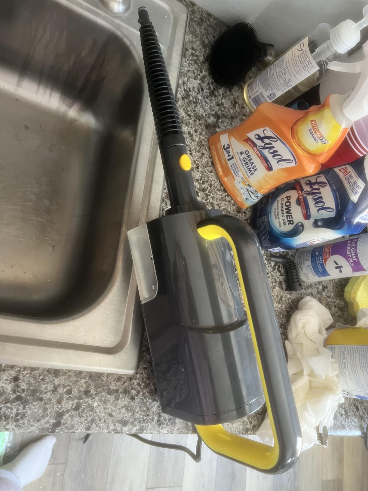 Cordless Electric Spin Mop, 300ML Powerful Floor Cleaner with Sprayer customer photo 1