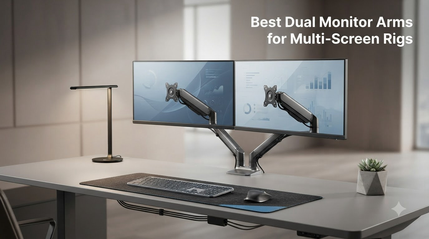 Best Dual Monitor Arms for Multi-Screen Rigs