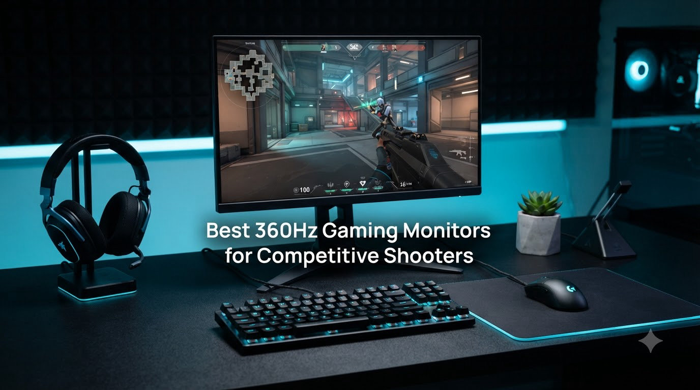 Best 360Hz Gaming Monitors for Competitive Shooters