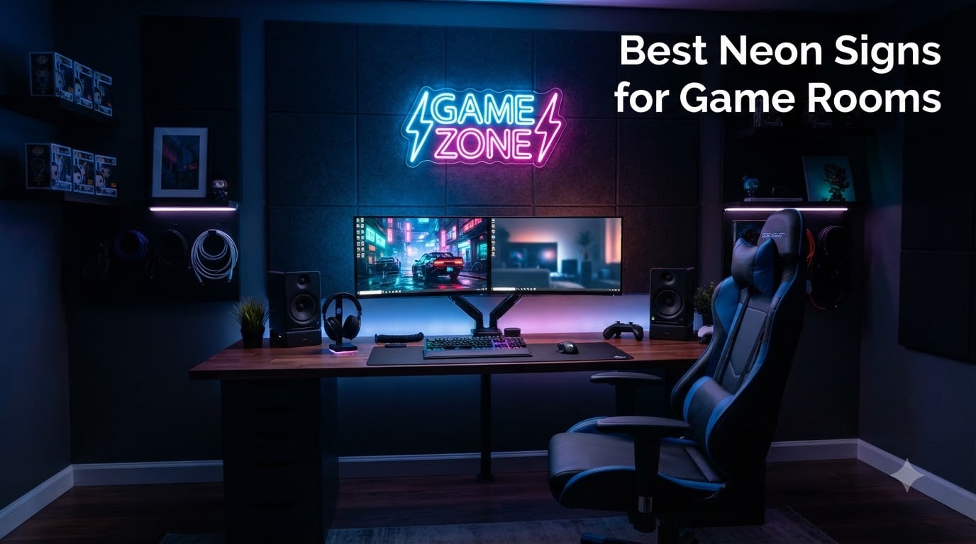 Best Neon Signs for Game Rooms