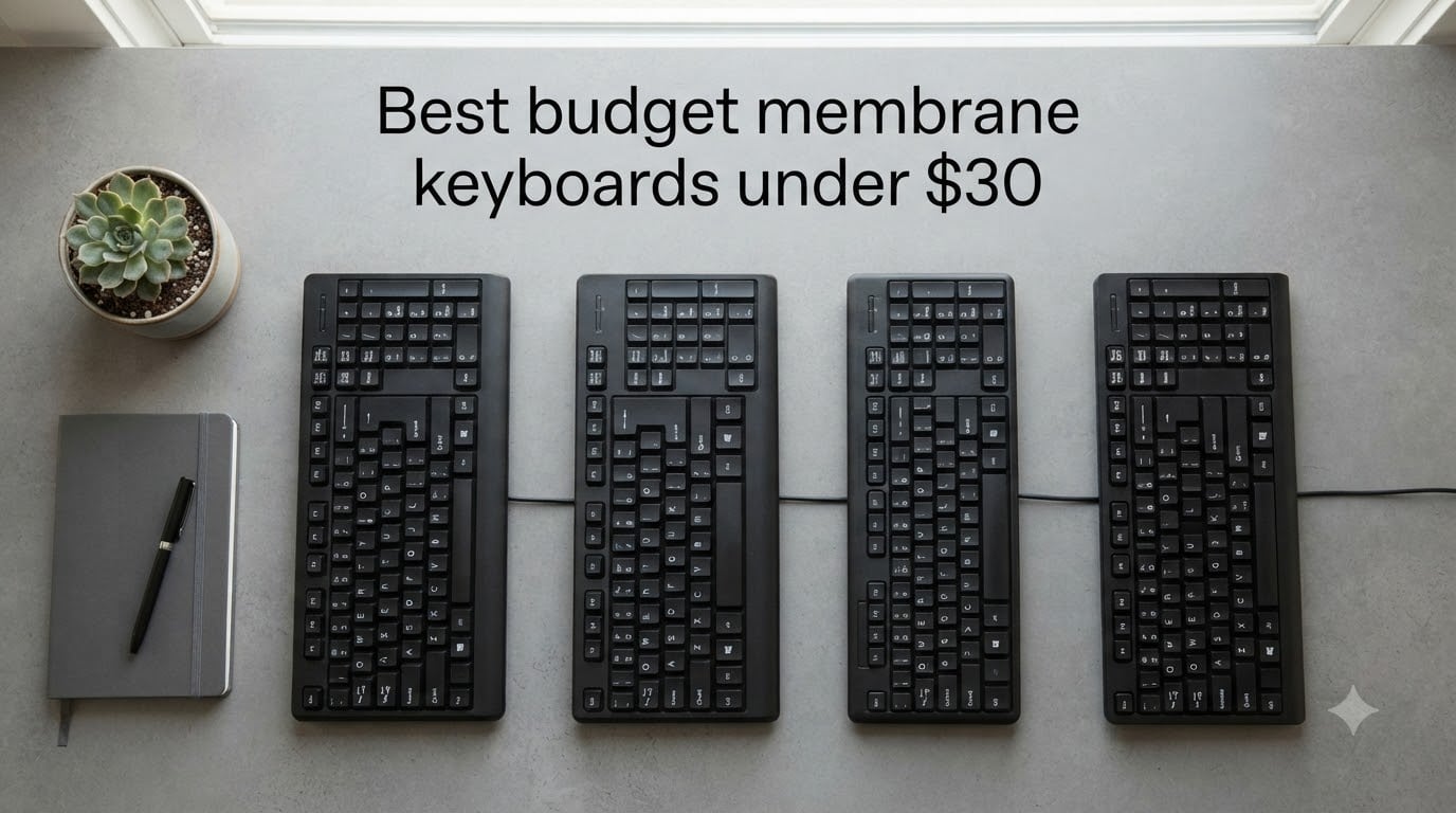 Best budget membrane keyboards under $30