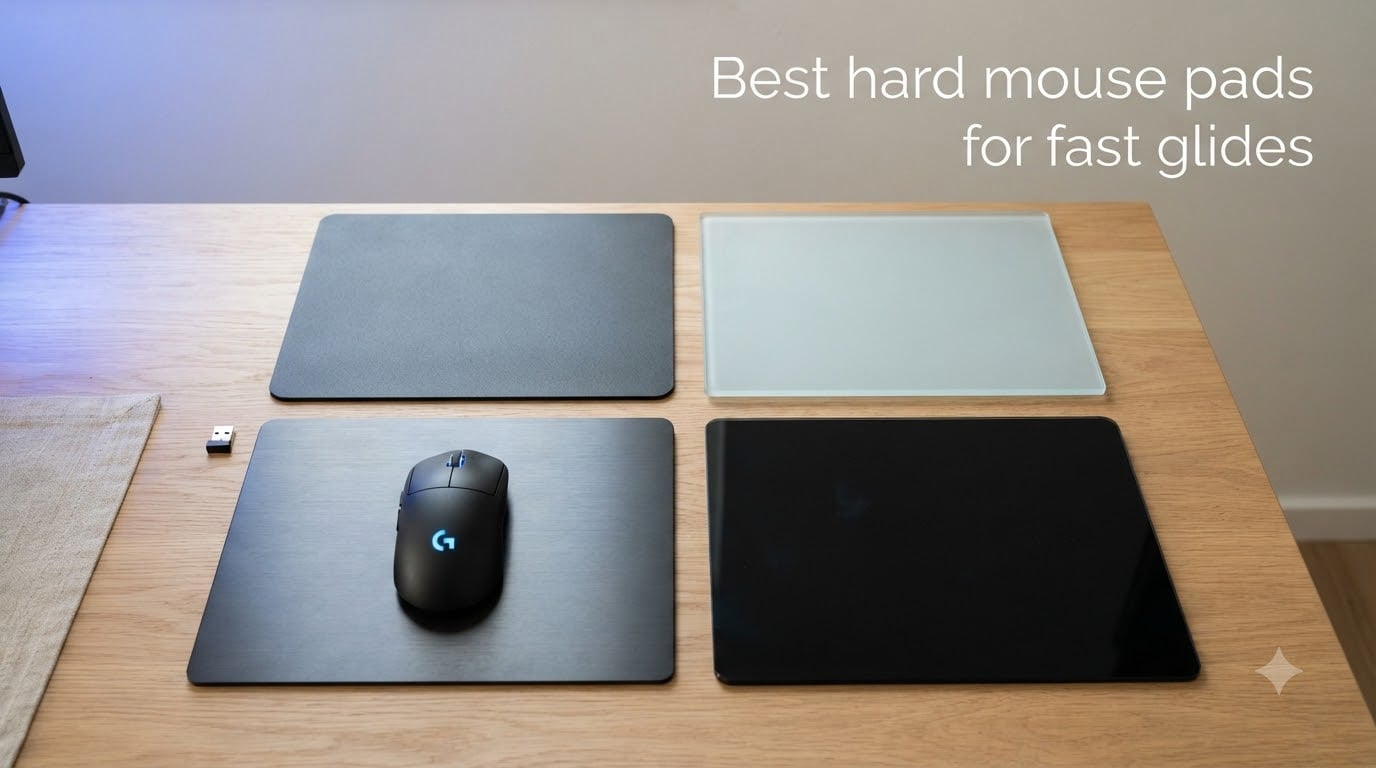Best hard mouse pads for fast glides