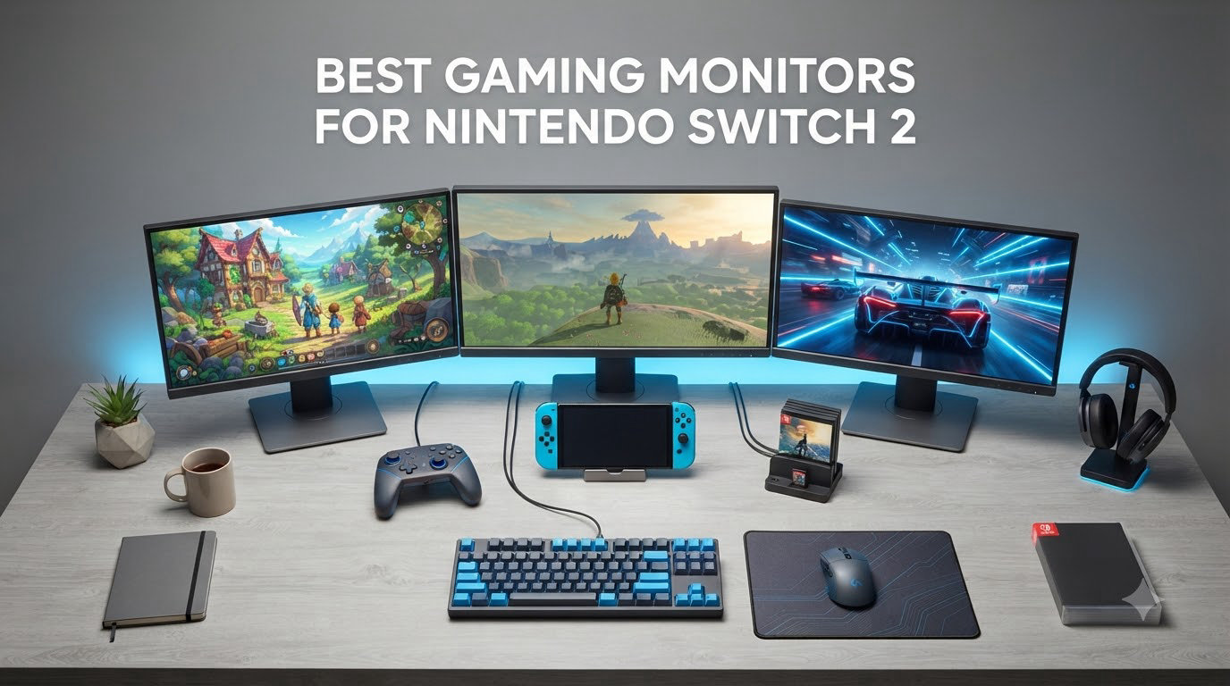 Best Gaming Monitors for Nintendo Switch 2