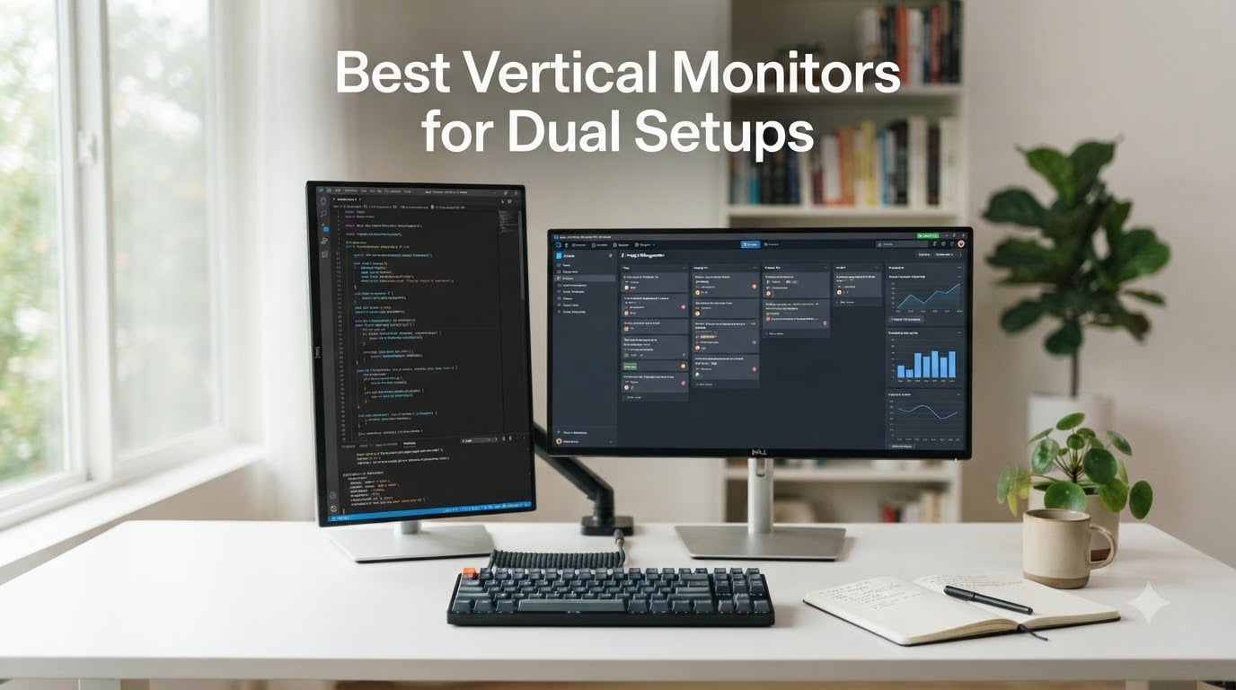 Best Vertical Monitors for Dual Setups