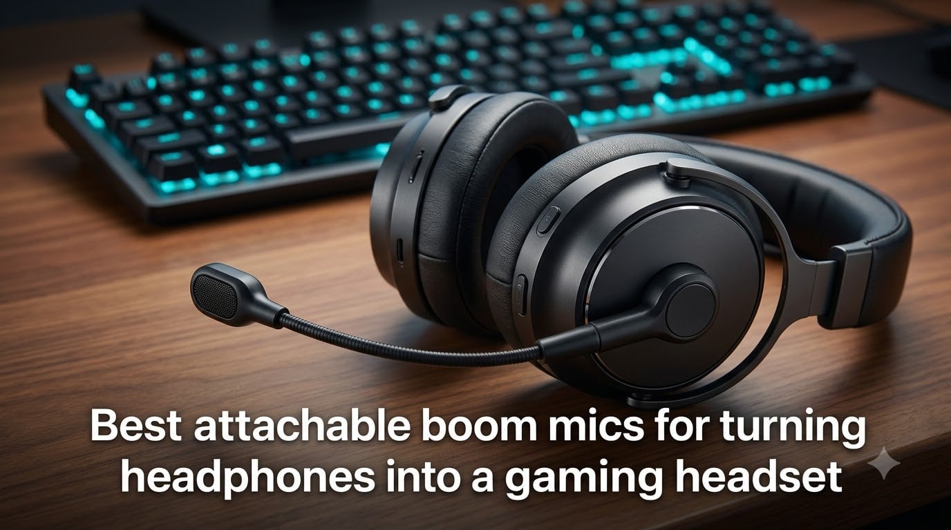 Best attachable boom mics for turning headphones into a gaming headset