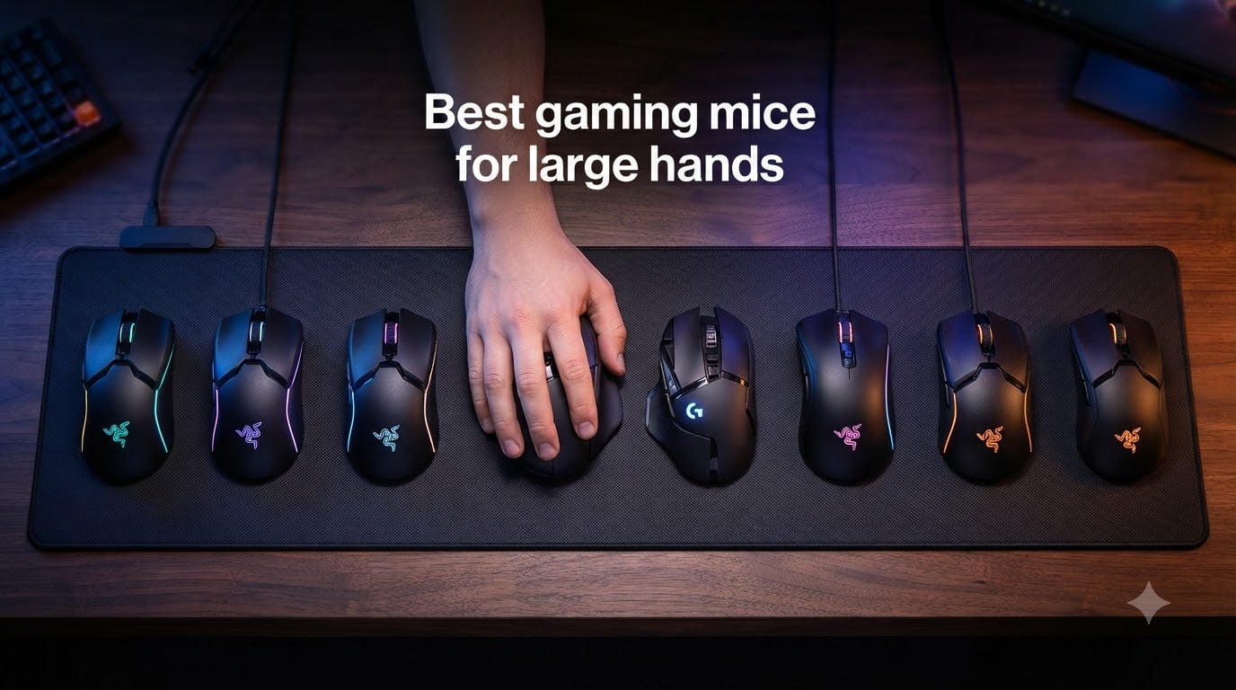 Best gaming mice for large hands