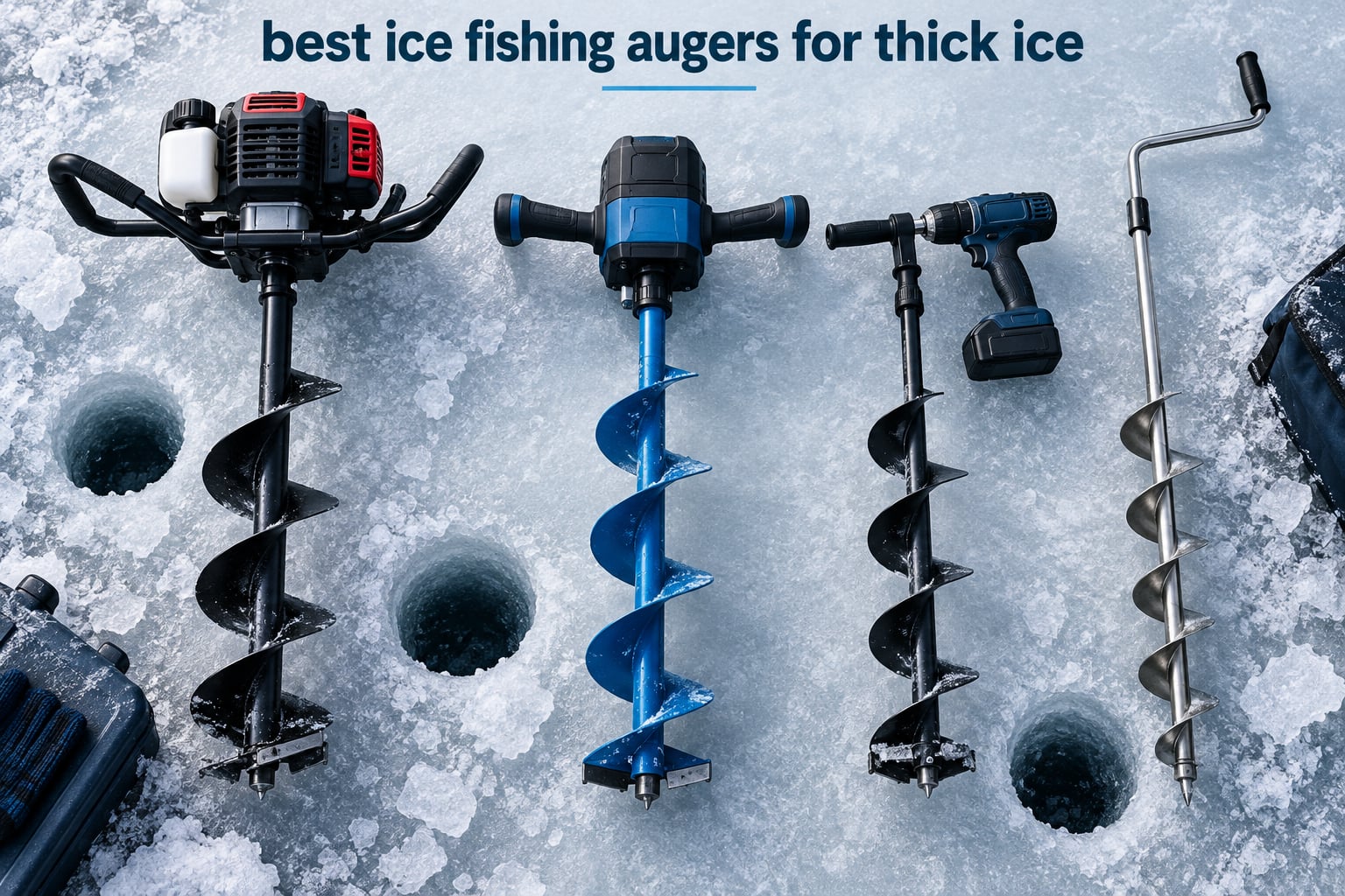 best ice fishing augers for thick ice