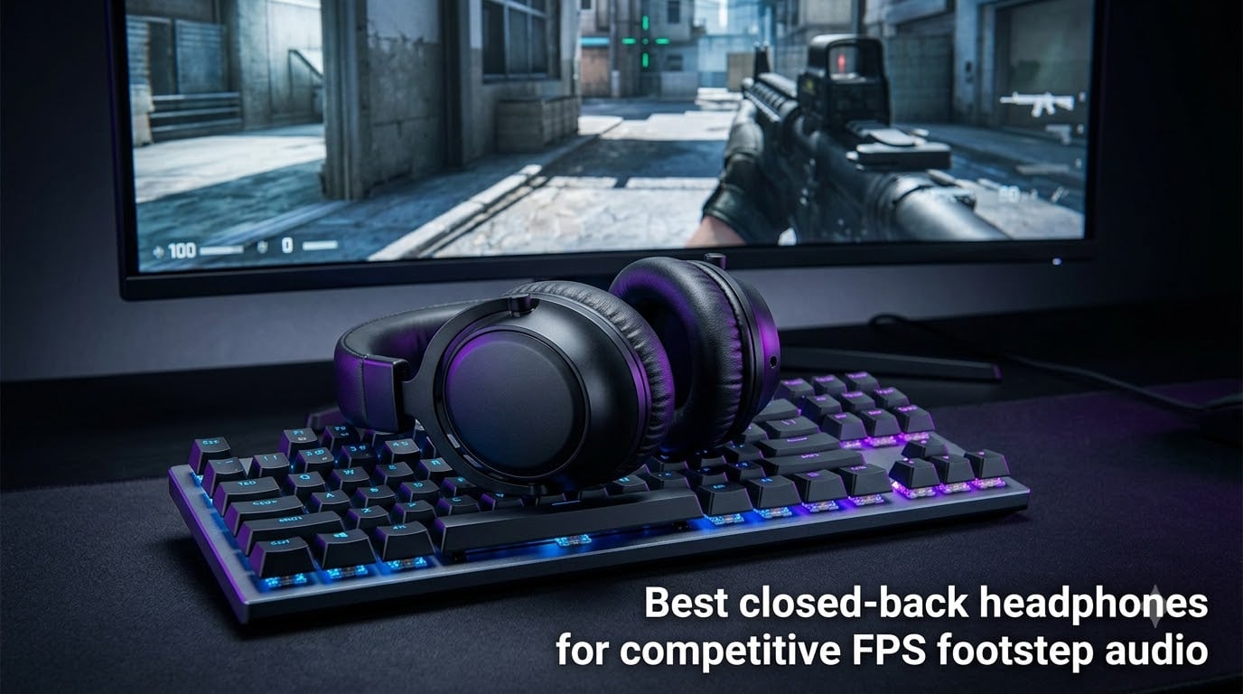 Best closed-back headphones for competitive FPS footstep audio
