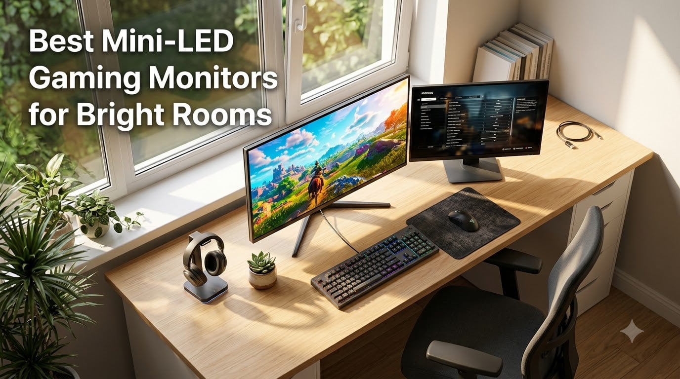 Best Mini-LED Gaming Monitors for Bright Rooms